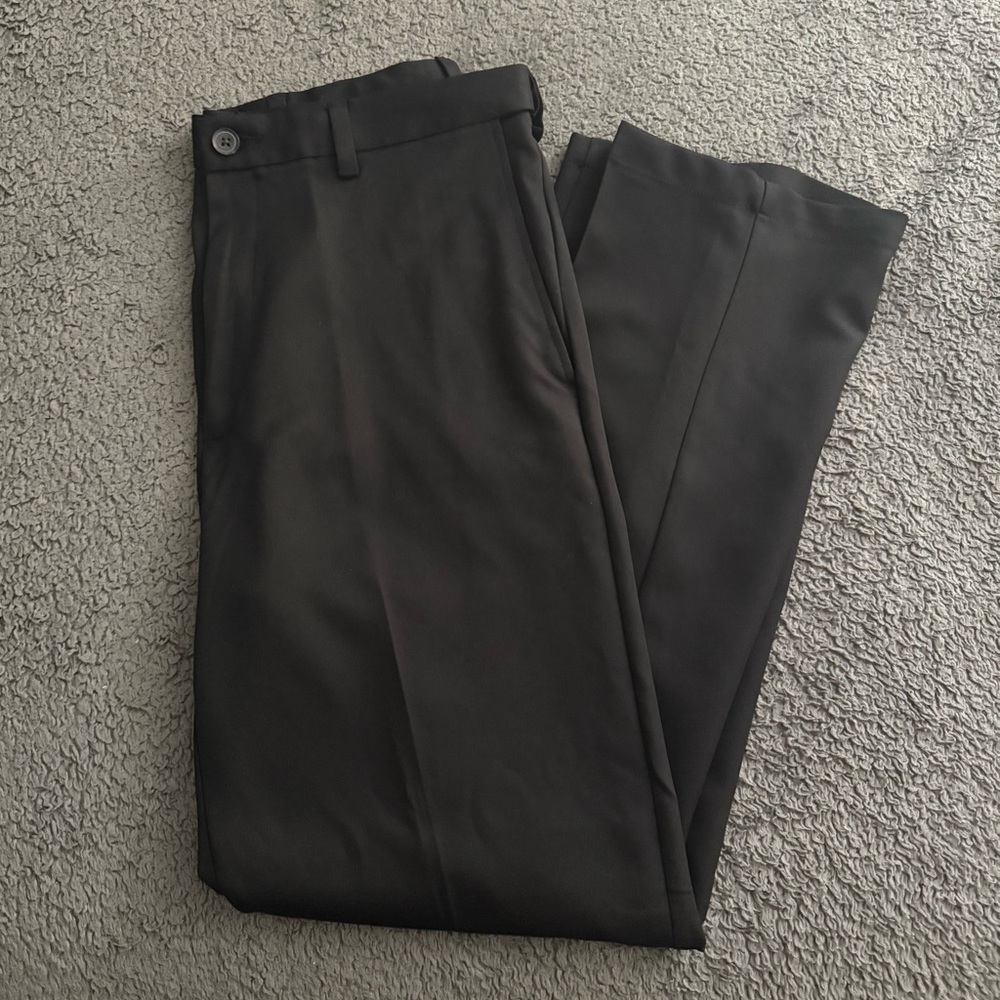 Haggar Clothing Black Classic Fit Dress Pants